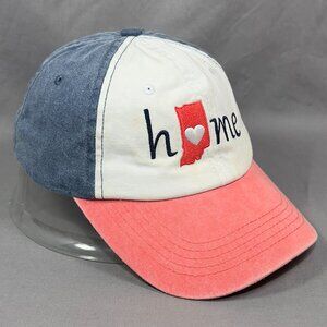 Home Free Indiana State Strapback Hat Distressed Adjustable Souvenir Dad Mens